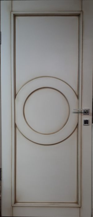 Межкомнатная дверь в профиле массив (эмаль с патиной) Кострома