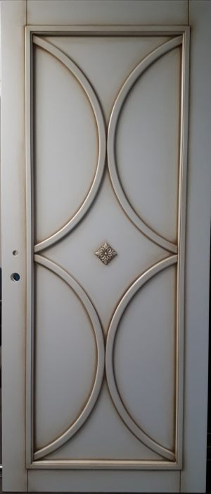 Межкомнатная дверь в профиле массив (эмаль с патиной) Кострома